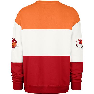 Men's '47 Orange/Red Tampa Bay Buccaneers Throwback Breeze Maximalist Sweatshirt