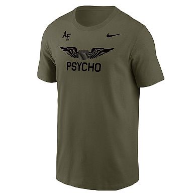 Men's Nike Olive Air Force Falcons APLS Fighting Falcon Collection Rivalry T-Shirt