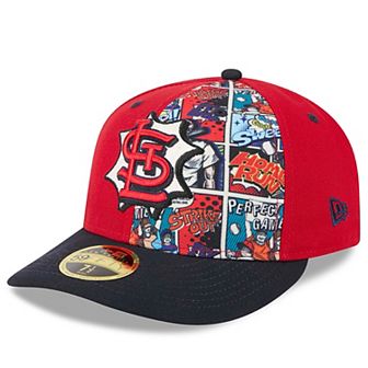 Men's New Era Red/Navy St. Louis Cardinals 2025 MLB Diamond Hero Edition Low Profile 59FIFTY Fitted Hat