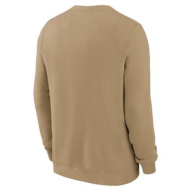 Men's Nike Tan Denver Broncos Swing Pass Rewind Club Pullover Sweatshirt