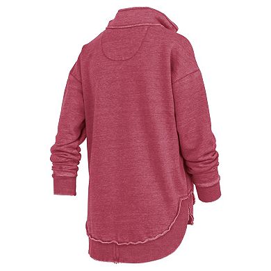 Women's Pressbox Cardinal USC Trojans Northfork Sojourn Poncho Quarter-Zip Sweatshirt