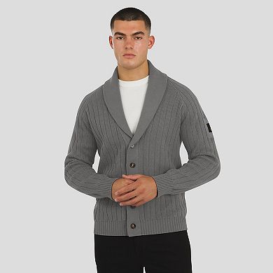 Men's J. Palmer Graphite Minnesota Vikings The Playmaker Cardigan Raglan Sweater