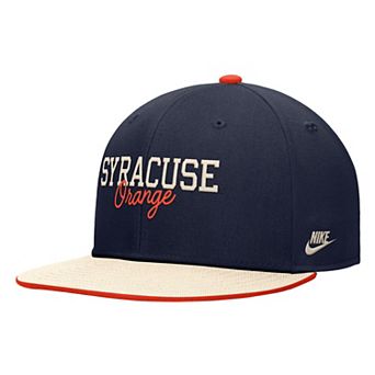 Men's Nike Navy Syracuse Orange Vintage Script Pro Dri-FIT Snapback Hat