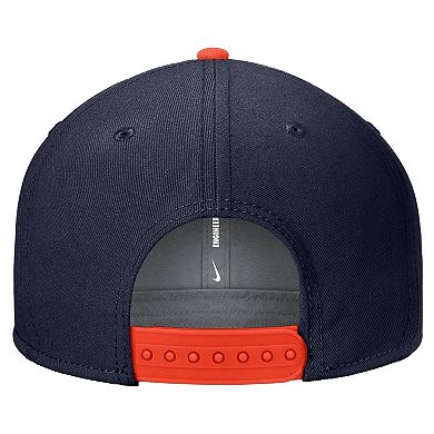 Men's Nike Navy Syracuse Orange Vintage Script Pro Dri-FIT Snapback Hat