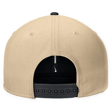 Men's Nike Gold Wake Forest Demon Deacons Vintage Script Pro Dri-FIT Snapback Hat