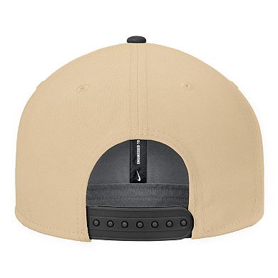 Men's Nike Gold Wake Forest Demon Deacons Vintage Script Pro Dri-FIT Snapback Hat