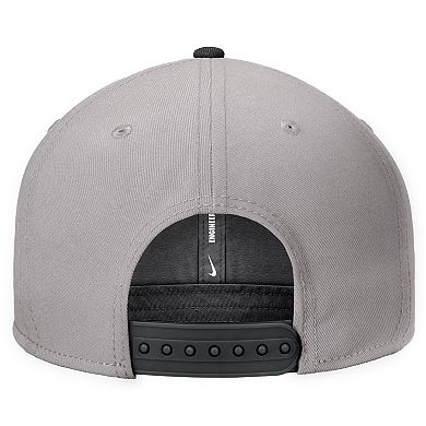 Men's Nike Gray Vanderbilt Commodores Vintage Script Pro Dri-FIT Snapback Hat