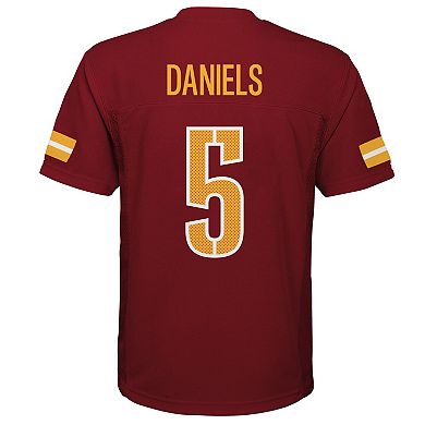 Preschool Outerstuff Jayden Daniels Burgundy Washington Commanders Replica Player Jersey