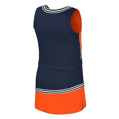 Girls Youth Colosseum Navy Illinois Fighting Illini Lollipop Park Cheer Two-Piece Set