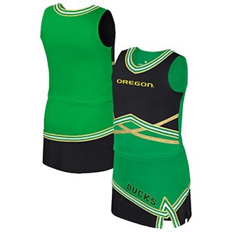 Girls Youth Colosseum Green Oregon Ducks Lollipop Park Cheer Two-Piece Set