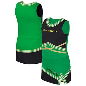 Girls Youth Colosseum Green Oregon Ducks Lollipop Park Cheer Two-Piece Set