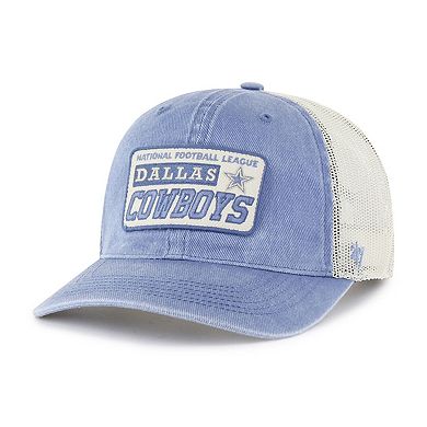 Men's '47 Denim Dallas Cowboys Canteen Relaxed Adjustable Trucker Hat