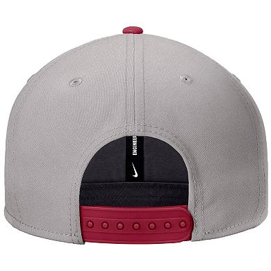 Men's Nike Pewter Arkansas Razorbacks Vintage Script Pro Dri-FIT Snapback Hat