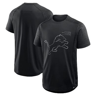 Men's Fanatics Black Detroit Lions Deceptive Juke T-Shirt
