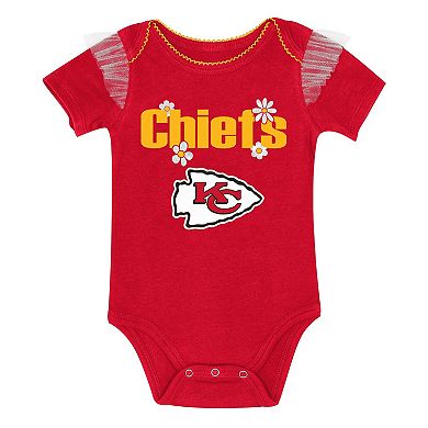 Girls Newborn Outerstuff Red Kansas City Chiefs My Team Rocks Bodysuit and Skirt Set