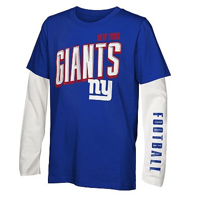 Preschool Outerstuff New York Giants The Mix Combo T-Shirt Set