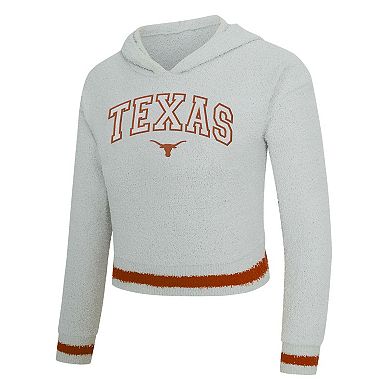 Women's Concepts Sport Gray/Orange Texas Longhorns Whitley Long Sleeve Hoodie Top & Shorts Set