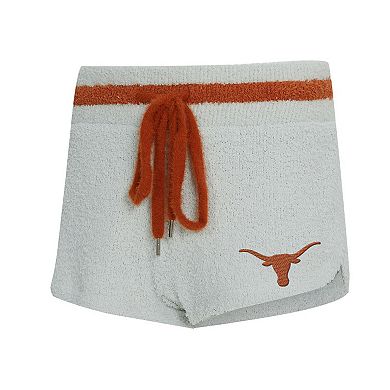 Women's Concepts Sport Gray/Orange Texas Longhorns Whitley Long Sleeve Hoodie Top & Shorts Set