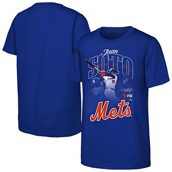 Youth Outerstuff Juan Soto Royal New York Mets Triple Player Graphic T-Shirt