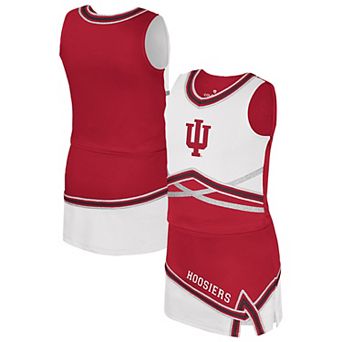 Girls Youth Colosseum Crimson Indiana Hoosiers Lollipop Park Cheer Two-Piece Set