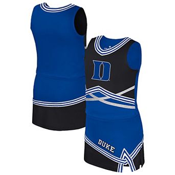 Girls Youth Colosseum Royal Duke Blue Devils Lollipop Park Cheer Two-Piece Set