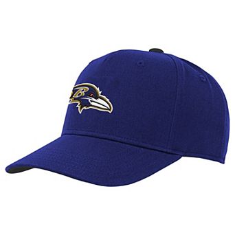 Youth Outerstuff Purple Baltimore Ravens Team Pre-Curved Adjustable Hat