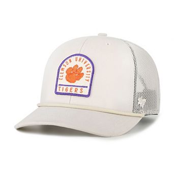 Unisex '47 Cream Clemson Tigers Core & Inline Gravestone Adjustable Trucker Hat