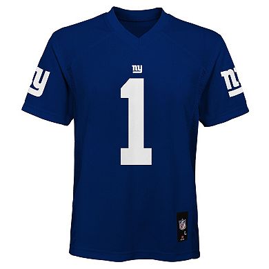 Preschool Outerstuff Malik Nabers Royal New York Giants Replica Player Jersey