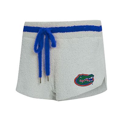 Women's Concepts Sport Gray/Royal Florida Gators Whitley Long Sleeve Hoodie Top & Shorts Set