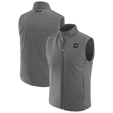 Men's J. Palmer Graphite Detroit Lions Front Office Full-Zip Vest