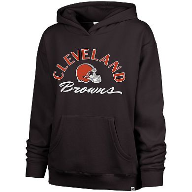 Women's '47 Brown Cleveland Browns Whirlwind Naomi Pullover Hoodie