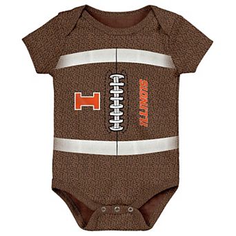 Newborn Outerstuff Brown Illinois Fighting Illini Football Body Suit