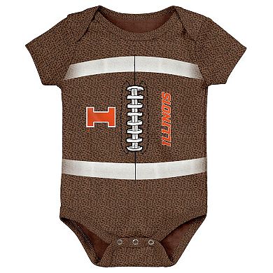 Newborn Outerstuff Brown Illinois Fighting Illini Football Bodysuit