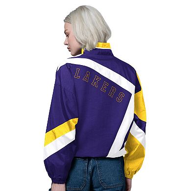 Women's Starter Purple/Gold Los Angeles Lakers 1st Quarter Full-Zip Jacket