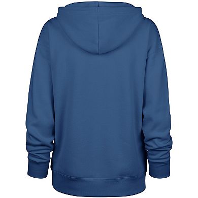 Women's '47 Blue Detroit Lions Whirlwind Naomi Pullover Hoodie