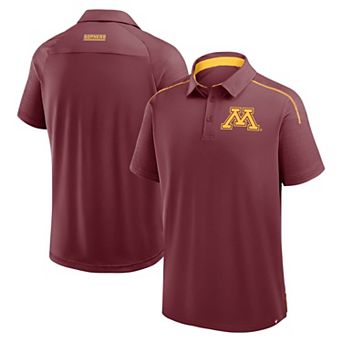 Men's Fanatics Maroon Minnesota Golden Gophers Take The Lead Defender Raglan Polo