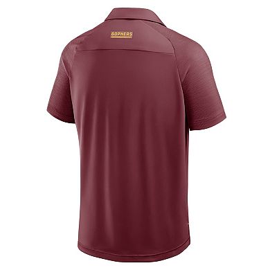 Men's Fanatics Maroon Minnesota Golden Gophers Take The Lead Defender Raglan Polo
