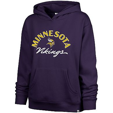 Women's '47 Purple Minnesota Vikings Whirlwind Naomi Pullover Hoodie