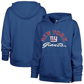Women's '47 Royal New York Giants Whirlwind Naomi Pullover Hoodie