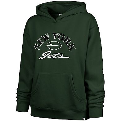 Women's '47 Green New York Jets Whirlwind Naomi Pullover Hoodie