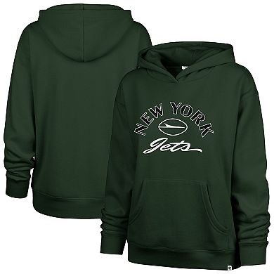 Women's '47 Green New York Jets Whirlwind Naomi Pullover Hoodie