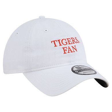 Men's New Era White Clemson Tigers Fan 9TWENTY Adjustable Hat