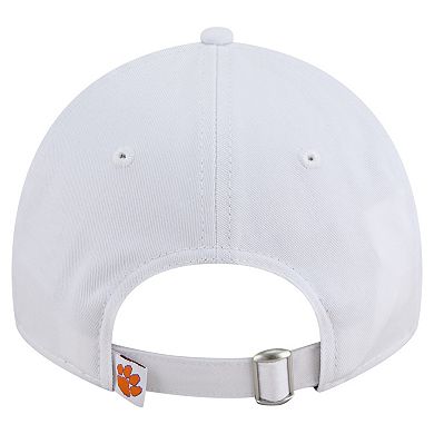 Men's New Era White Clemson Tigers Fan 9TWENTY Adjustable Hat