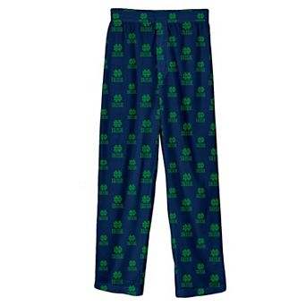 Youth Outerstuff Navy Notre Dame Fighting Irish All-Over Team Logo Pants