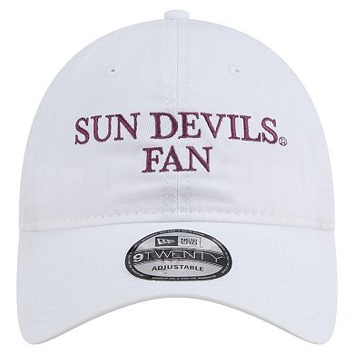 Men's New Era White Arizona State Sun Devils Fan 9TWENTY Adjustable Hat