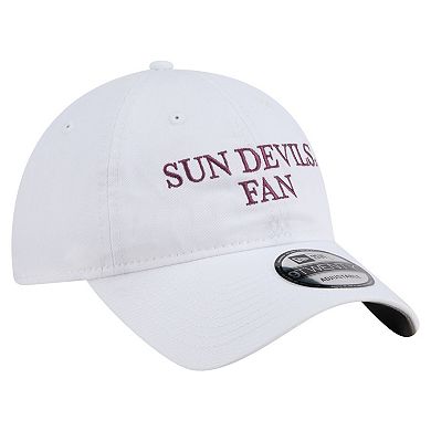 Men's New Era White Arizona State Sun Devils Fan 9TWENTY Adjustable Hat