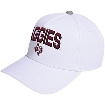 Unisex adidas White Texas A&M Aggies Locker Room A-Frame Adjustable Hat