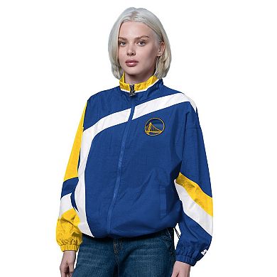 Women's Starter Royal/Gold Golden State Warriors 1st Quarter Full-Zip Jacket