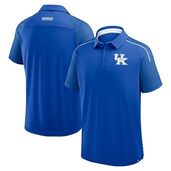 Men's Fanatics Royal Kentucky Wildcats Take The Lead Defender Raglan Polo