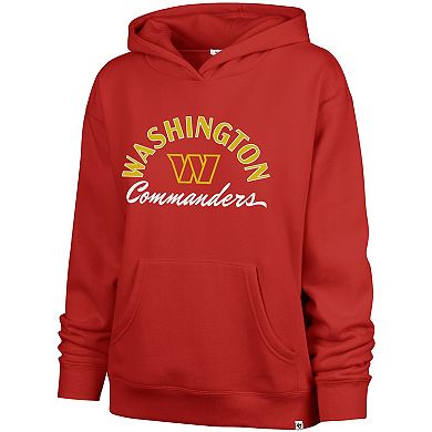 Women's '47 Red Washington Commanders Whirlwind Naomi Pullover Hoodie